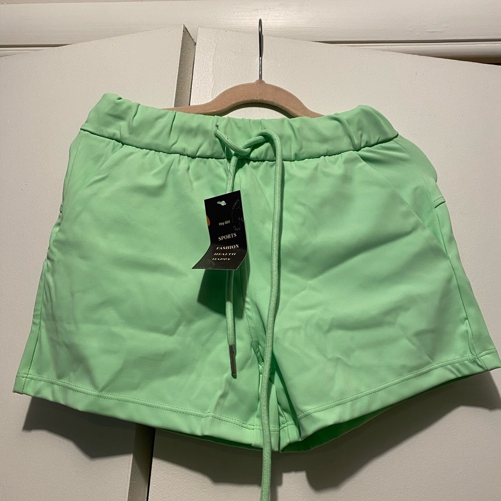 Women's Mint Green Shorts